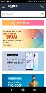 Amazon spin and win